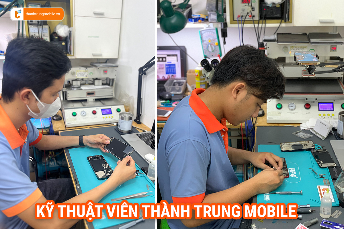 Đội ngũ kỹ thuật viên sửa chữa Oppo Thành Trung Mobile