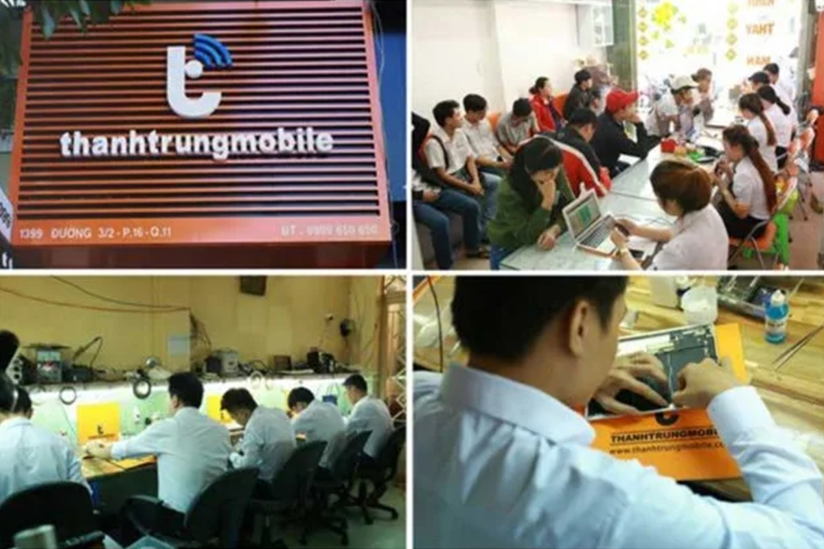 Khách hàng đến sửa chữa điện thoại Oppo tại Thành Trung Mobile